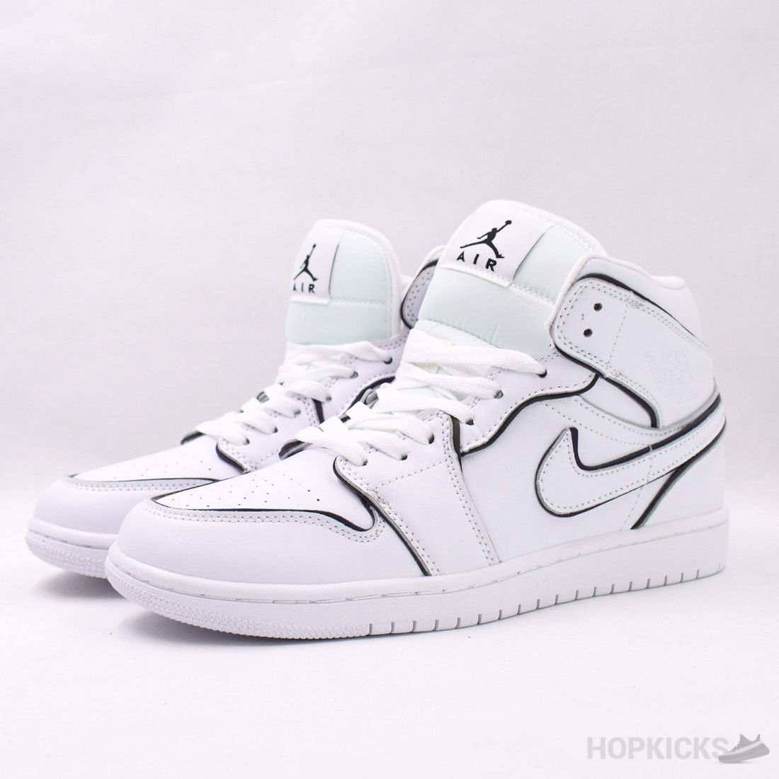nike air jordan 1 mid iridescent white